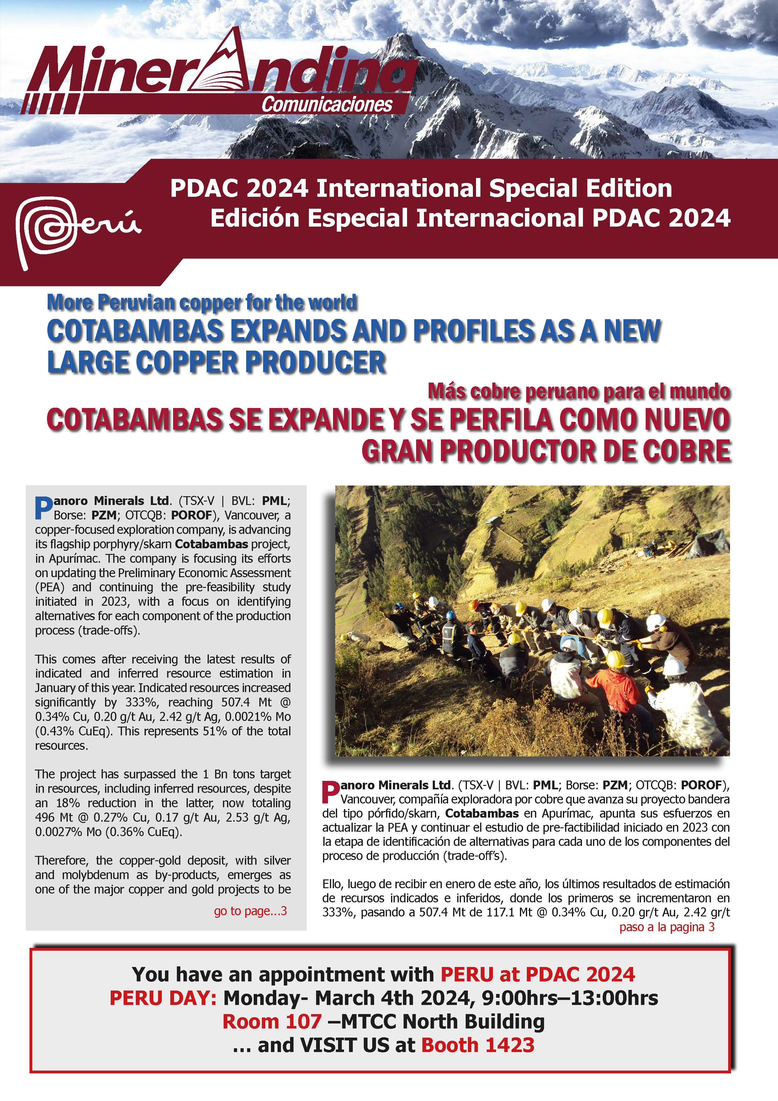 EDICION ESPECIAL PARA PDAC 2024