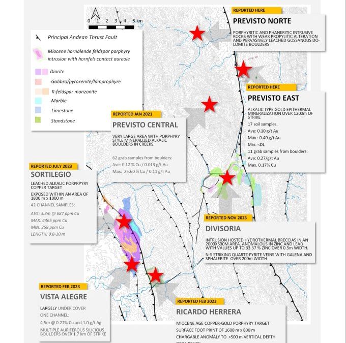 Hannan identifies potential new gold district at Previsto