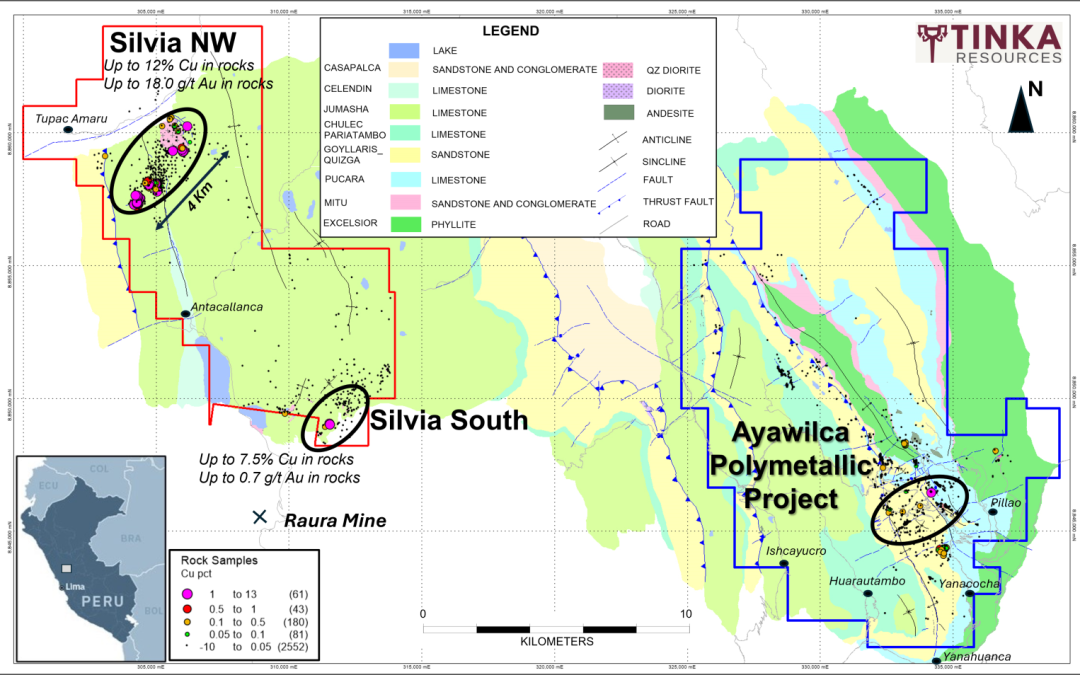Tinka Resources recibe autorización para iniciar perforaciones en proyecto Silvia