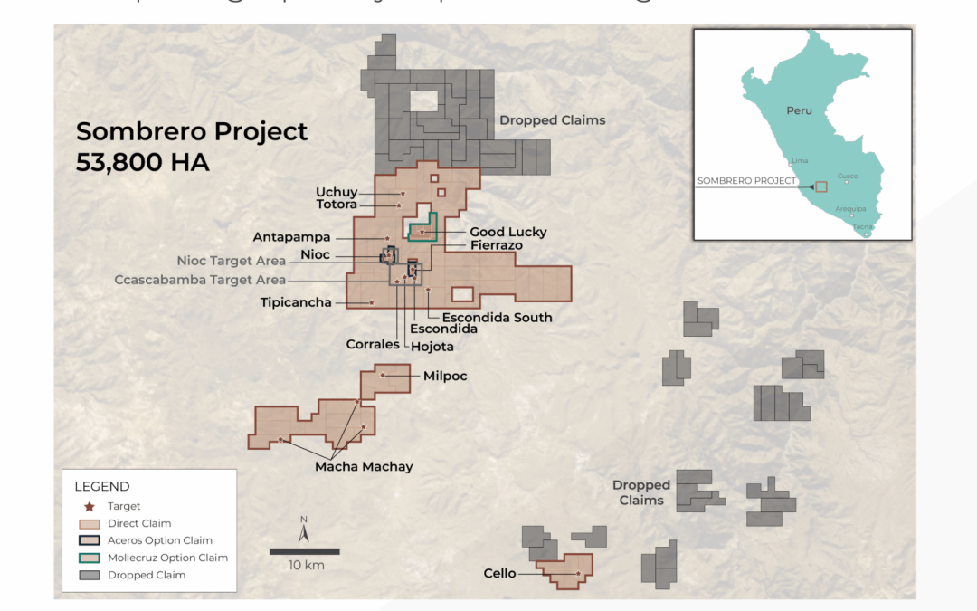 Coppernico avanza en nuevos sistemas de alteración Cu-Au en proyecto Sombrero